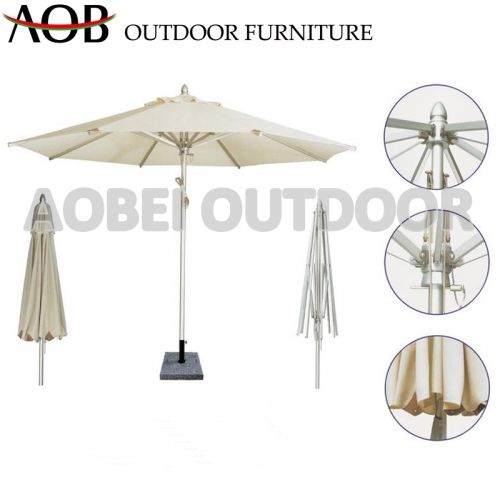 foshan AOB aobei outdoor garden hotel resort luxurious central hole umbrella with marble base