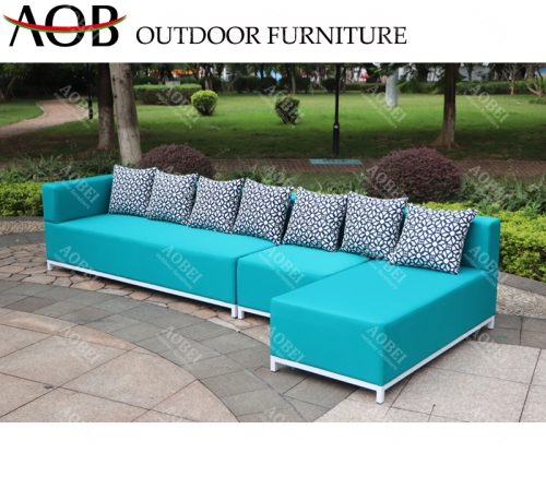 AOB AOBEI outdoor customized garden hotel apartment leisure fabric sofa lounge furniture set