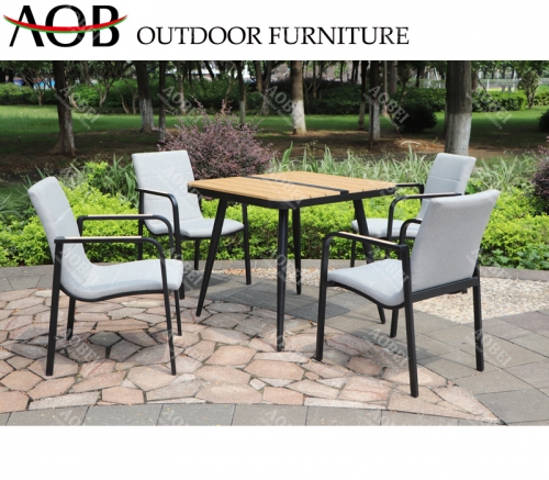 aob aobei outdoor garden hotel restaurant fabric 4 seater dining furniture set