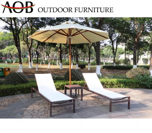 AOB AOBEI outdoor garden patio hotel beach resort sunbed and coffee table