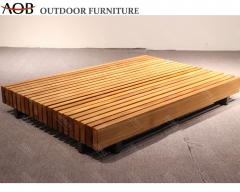 aobei aob outdoor luxury teak sectional sofa set