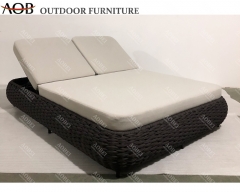 aobei aob outdoor customized rope woven sunbed chaise lounge