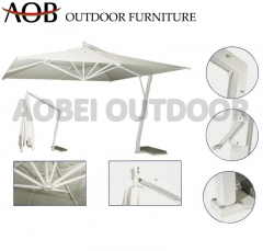 Foshan Aobei AOB outdoor villa garden hotel resort restaurant hanging umbrella with stone base