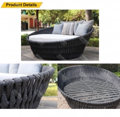 AOB AOBEI outdoor garden hotel hotel rope weaving round sofabed sunbed daybed
