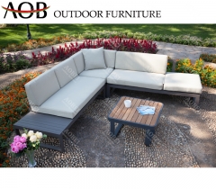 AOB AOBEI outdoor garden hotel villa home corner sofa furniture with adjustable function