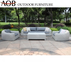 AOB AOBEI modern rattan outdoor garden patio home resort leisure corner sofa furniture set